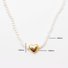 Amour Heart Pendant Necklace - Local Pitara