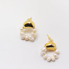 Blossom Pearl Earrings - Local Pitara