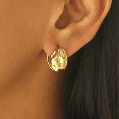 Sculpted Hoops Earrings