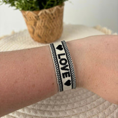 Love Boho Woven Band Bracelet