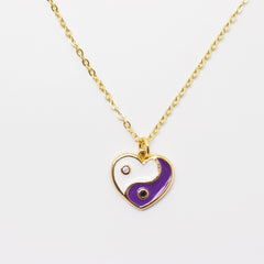 Heart Ying Yang Necklace - Local Pitara