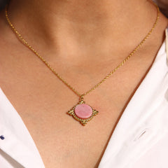 Pink Stone Necklace