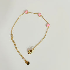 Pink Heart Pop Bracelet