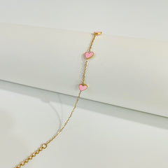 Pink Heart Pop Bracelet