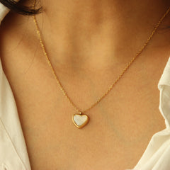 Pearl Heart Necklace