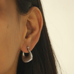 Silver Cascade Earrings