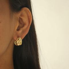 Sculpted Hoops Earrings