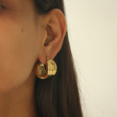 Bold Horizon Hoops Earring