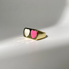 Twin Heart Ring