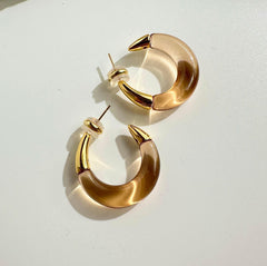 Vintage Caramel Drip Earrings