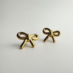 Gilded Grace Bow Earrings