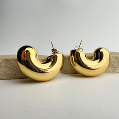 Golden Cashew Earrings