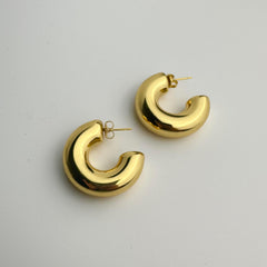 Lunar Curve Bold Earrings