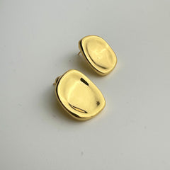 Gold Disc Earrings