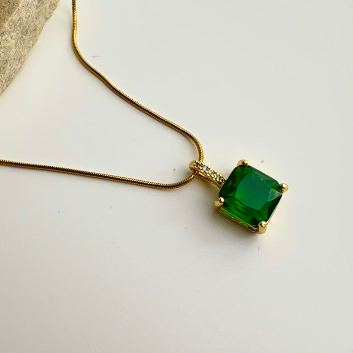 Green Emerald Necklace