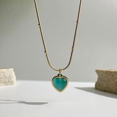 Emerald Heart Necklace