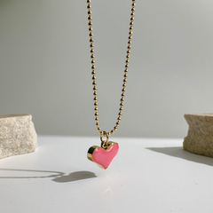 Dual Tone Heart Necklace