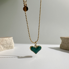 Dual Tone Heart Necklace