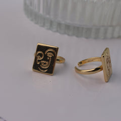 Abstract Face Ring - Local Pitara