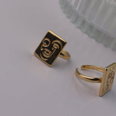 Abstract Face Ring - Local Pitara