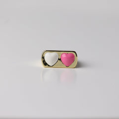 Twin Heart Ring - Local Pitara