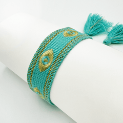 Evil Eye Boho Band Bracelet - Local Pitara