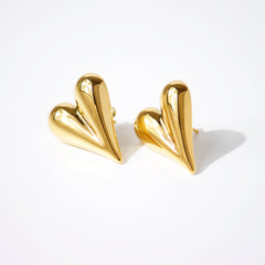 Golden Heart Earrings