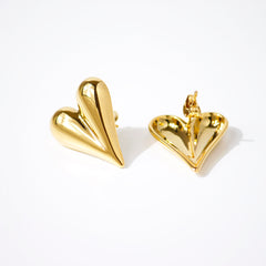 Golden Heart Earrings