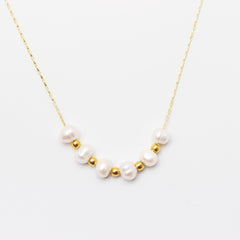 Minimal Pearl Necklace - Local Pitara