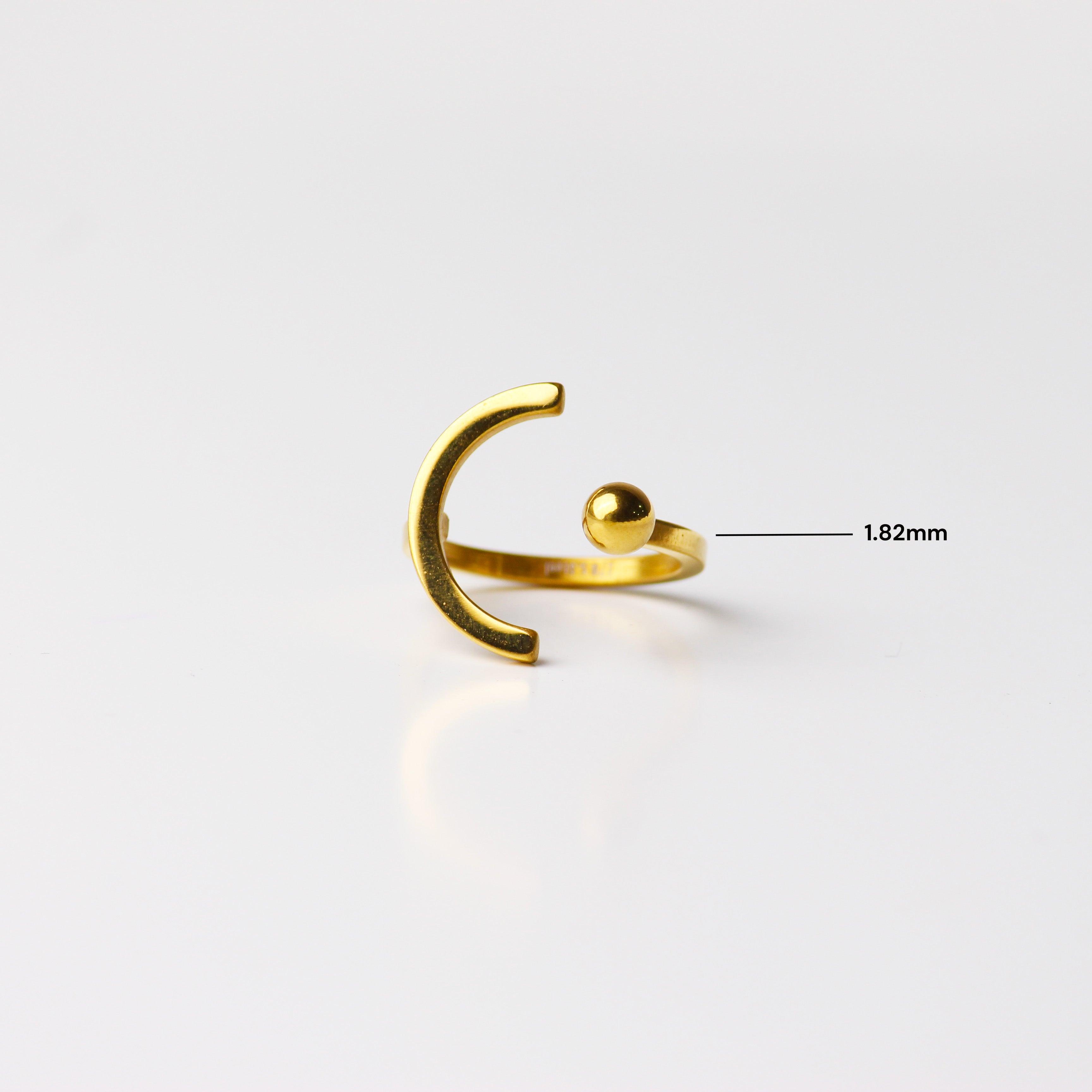 Moon Cuff Ring - Local Pitara