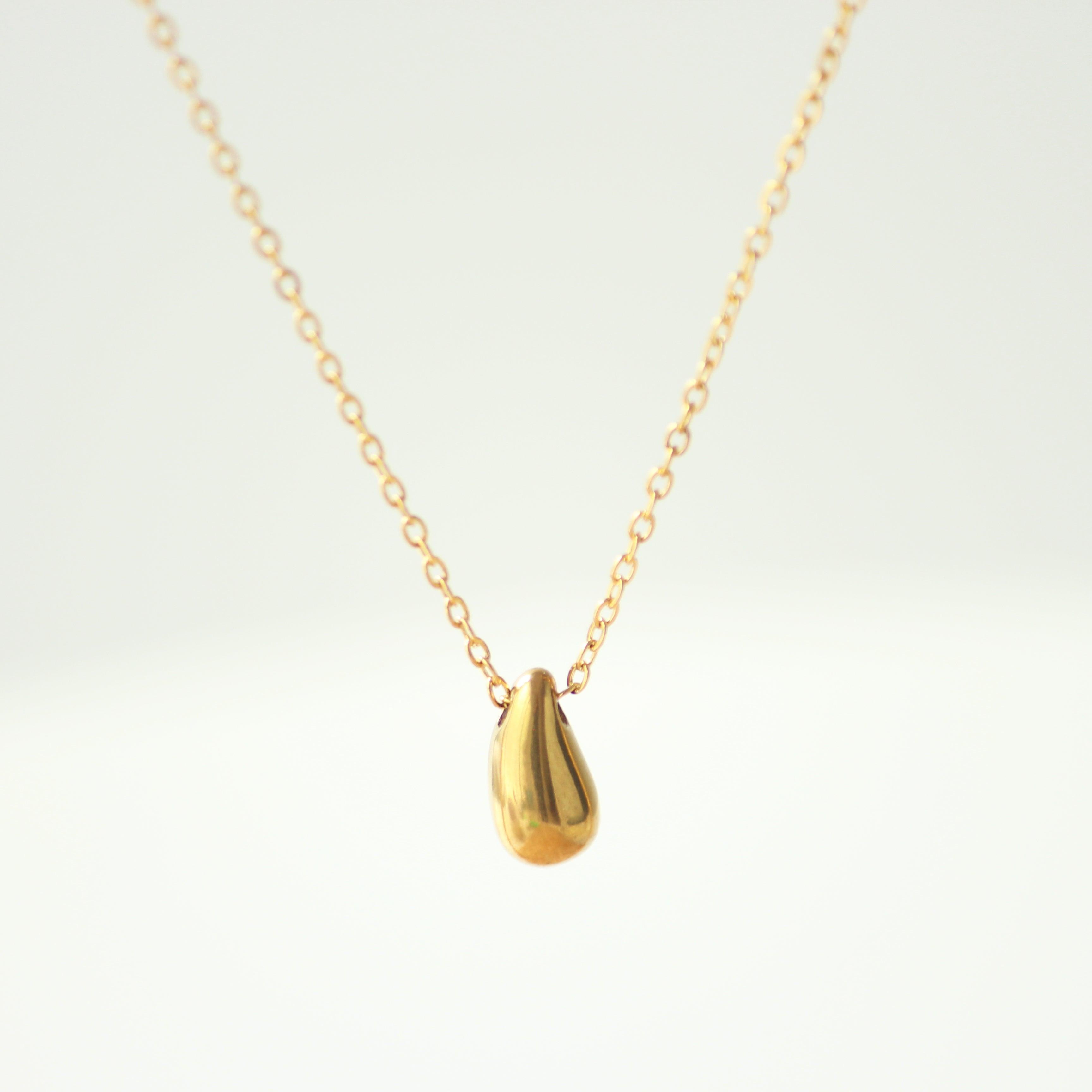 Waterdrop Gold Necklace - Local Pitara