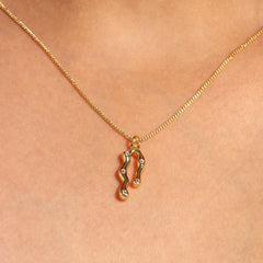 Wavy charm necklace - Local Pitara