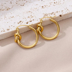 Eternal Knot Hoops Earring