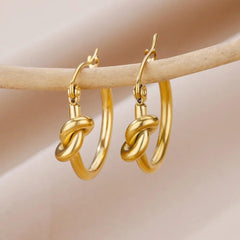 Eternal Knot Hoops Earring