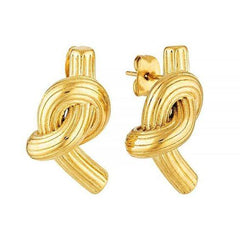 Double Knot Statement Hoops Earring