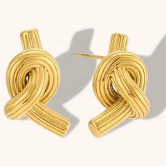 Double Knot Statement Hoops Earring