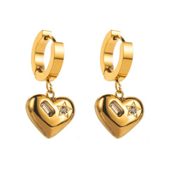 Heart Charm Earrings