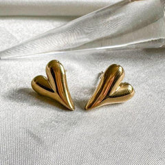 Golden Heart Earrings