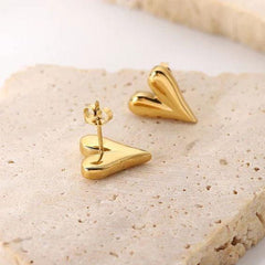 Golden Heart Earrings