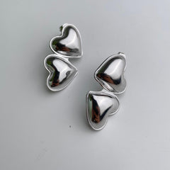 Double Heart Delight Earrings