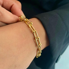 Curb Chain Bracelet - Gold