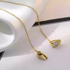 Dual Hearts Necklace-Gold