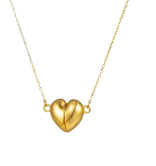 Dual Hearts Necklace-Gold