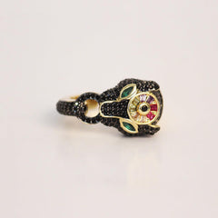 Black Stone Jaguar Ring - Local Pitara