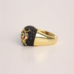 Black Stone Jaguar Ring - Local Pitara