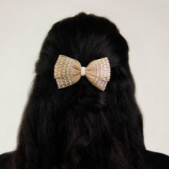 Champagne Hair Bow