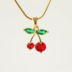 Cherry Pendant Necklace - Local Pitara