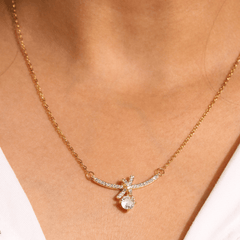 Knot Diamond Necklace