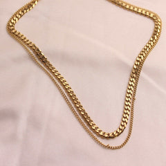 Double Layer Gold Chain Necklace - Local Pitara