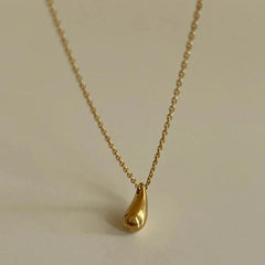 Waterdrop Gold Necklace - Local Pitara